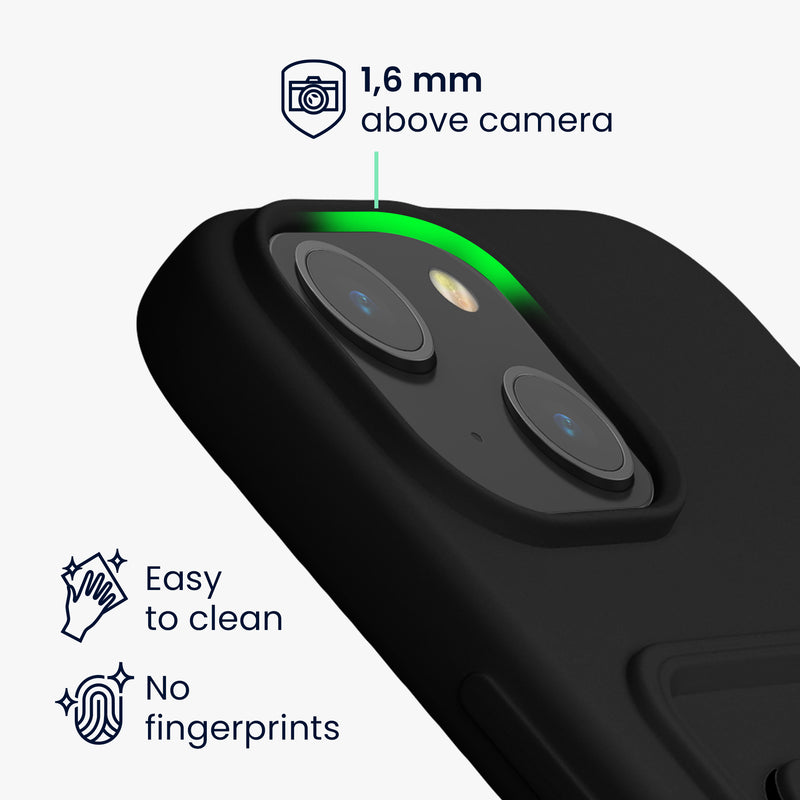 kwmobile Handyhülle kompatibel mit iPhone 15 - Handy Cover mit Fach für Karten