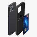 kwmobile Handyhülle kompatibel mit iPhone 15 Plus Hülle - Handy Cover mit Fach für Karten