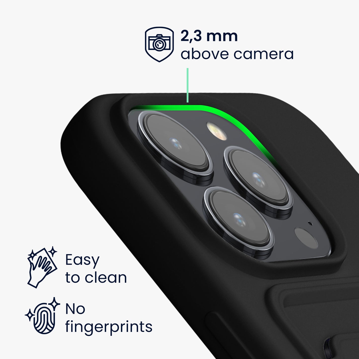 kwmobile Handyhülle kompatibel mit iPhone 15 Pro Hülle - Handy Cover mit Fach für Karten