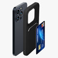 kwmobile Handyhülle kompatibel mit iPhone 15 Pro Hülle - Handy Cover mit Fach für Karten