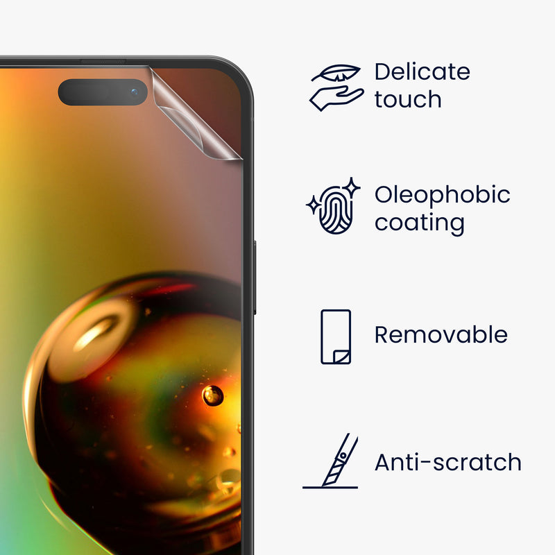 kwmobile Displayschutzfolie kompatibel mit iPhone 15 Pro Max Folie Set