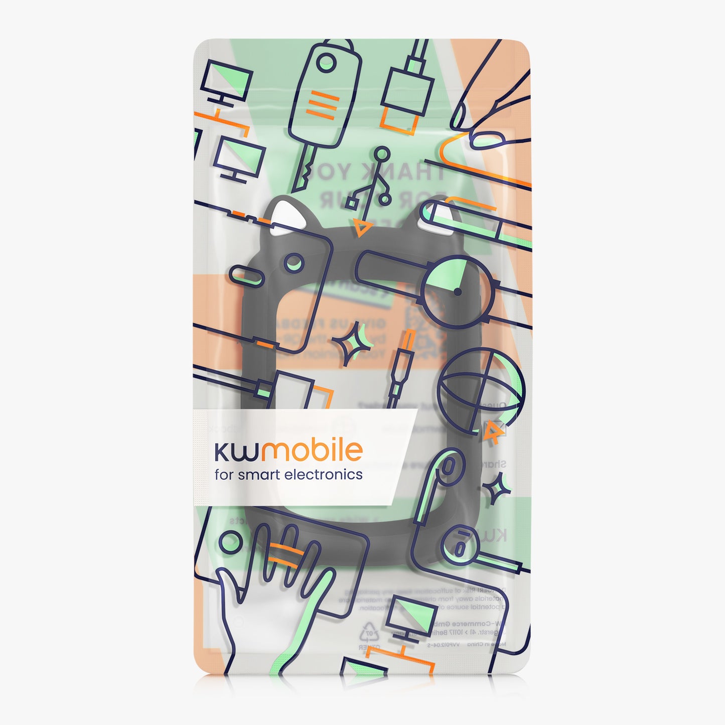 kwmobile Hülle kompatibel mit Garmin Edge 840 / Edge 540 - Backcover für Bike GPS Computer - Schutzhülle Fahrradcomputer