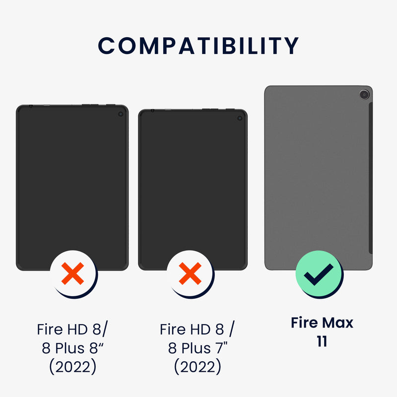 kwmobile Hülle kompatibel mit Amazon Fire Max 11 Tablet Cover