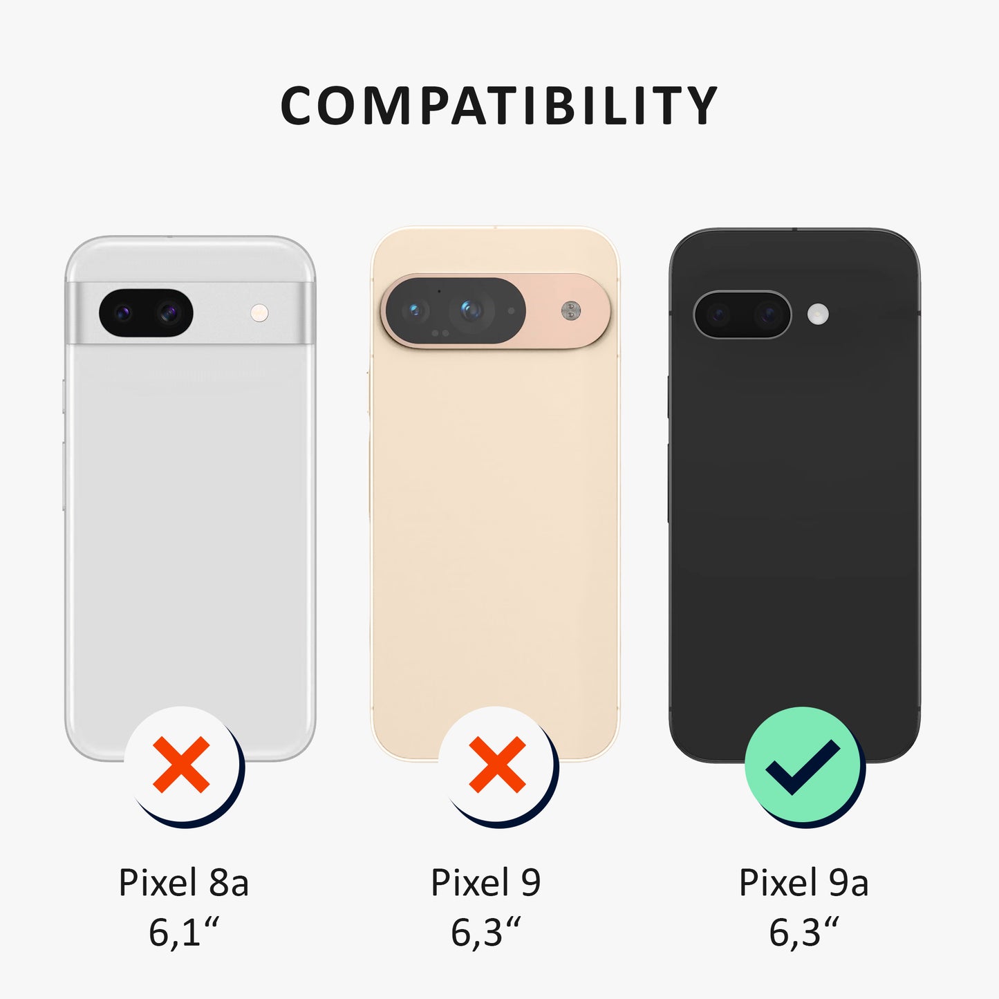 kalibri Schutzhülle kompatibel mit Google Pixel 9a - Handy Cover Case Handyhülle