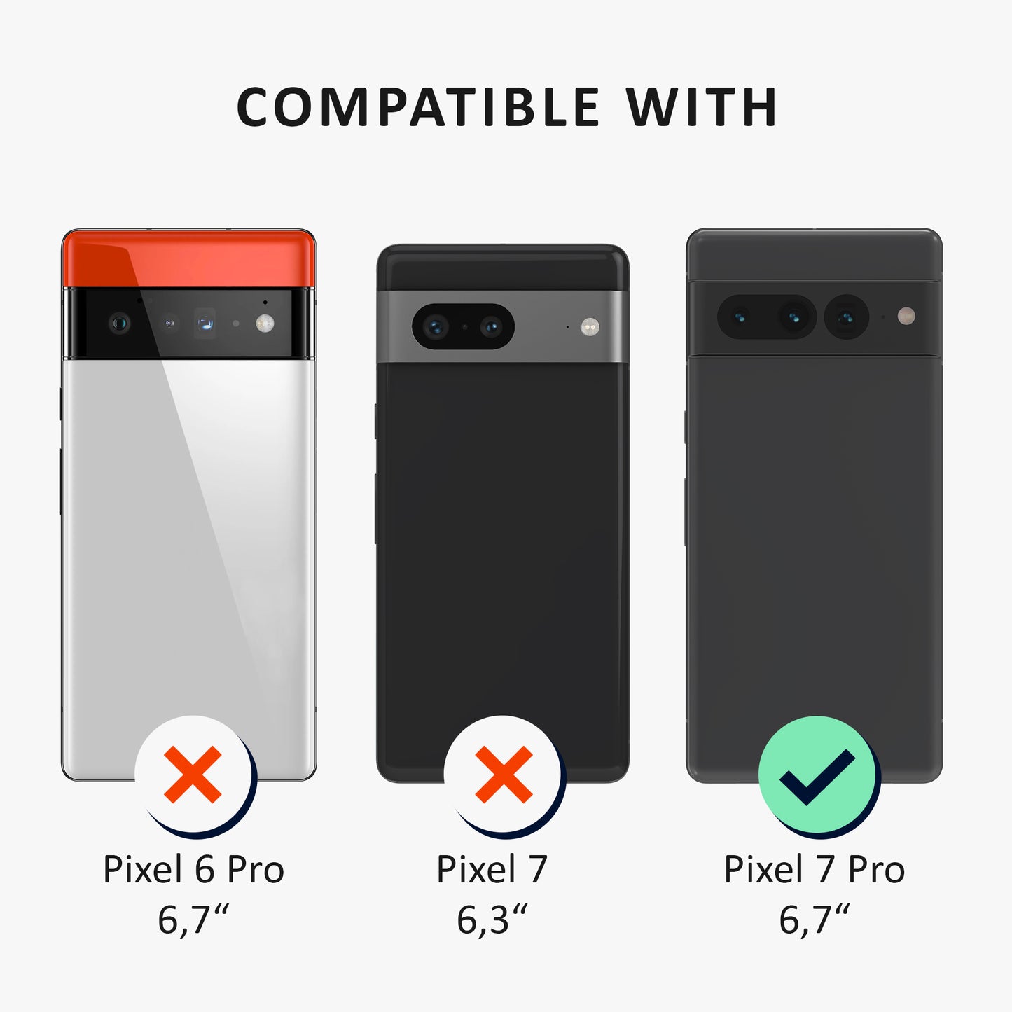 kalibri Hülle kompatibel mit Google Pixel 7 Pro Case - Schutzhülle - Handyhülle