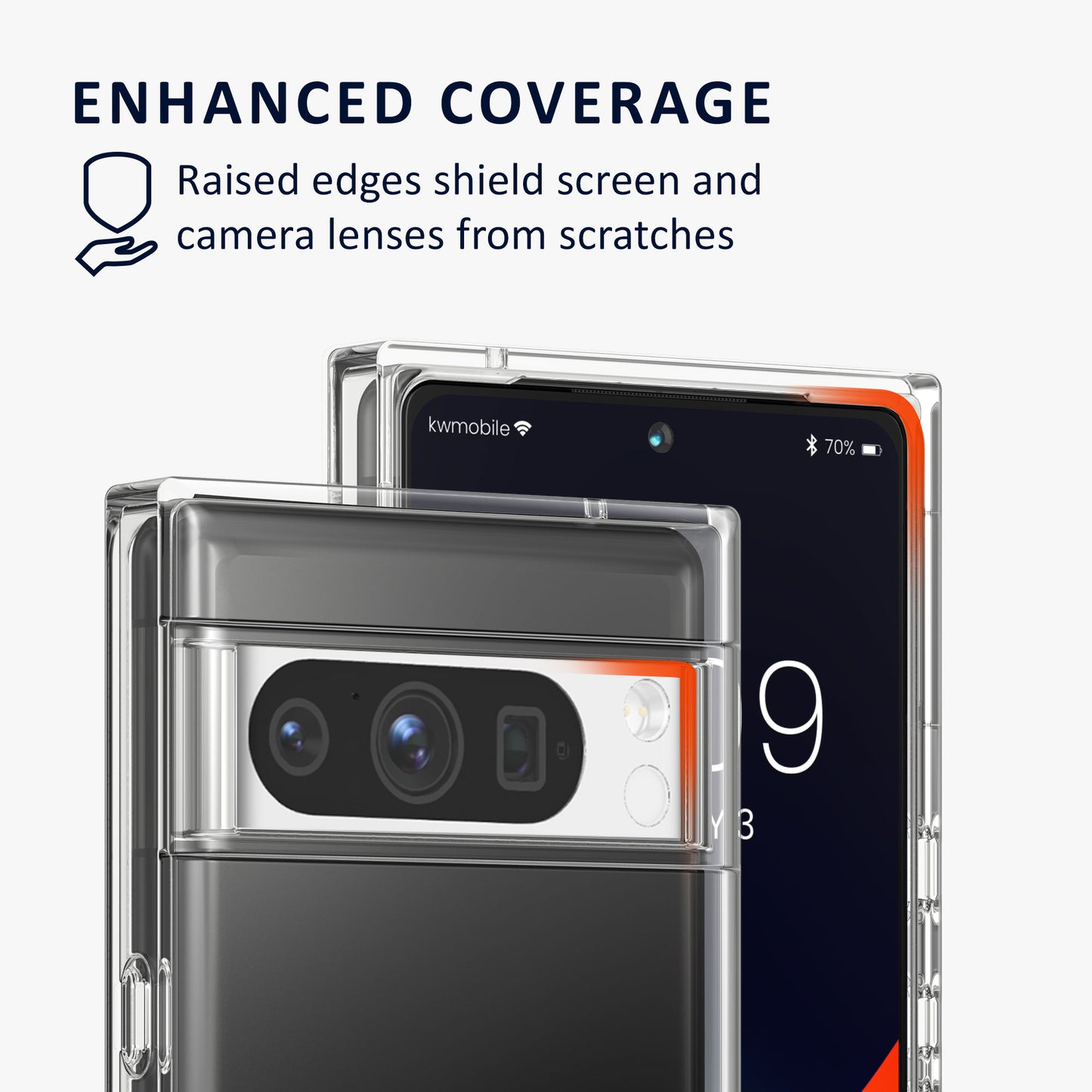 kalibri Hülle kompatibel mit Google Pixel 8 Pro Case - Glitzer Cover - TPU Schutzhülle - Handyhülle