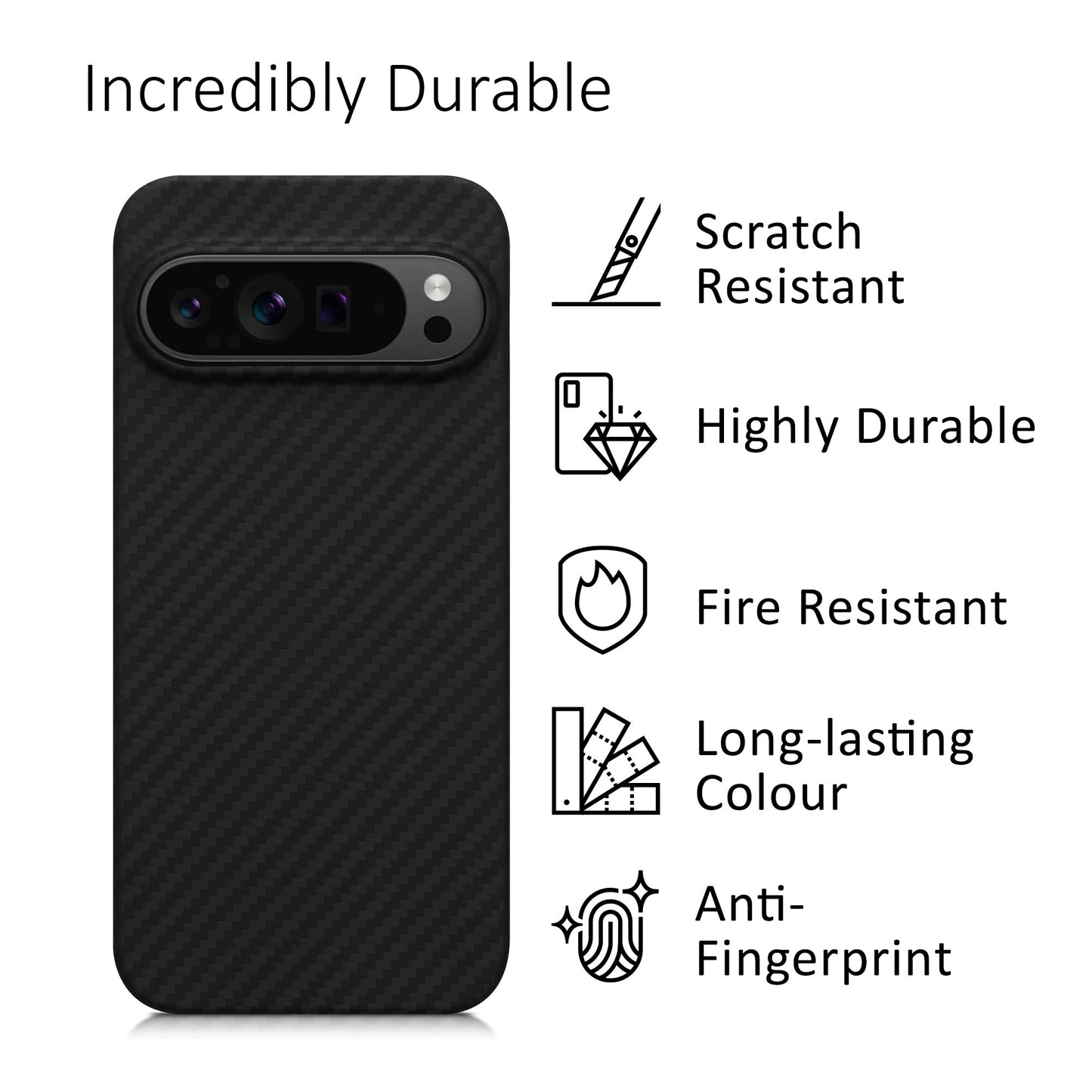 kalibri Schutzhülle kompatibel mit Google Pixel 9 Pro - Handy Cover Case Handyhülle