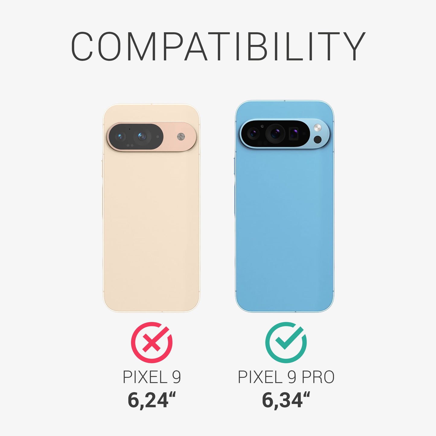 kalibri Schutzhülle kompatibel mit Google Pixel 9 Pro - Handy Cover Case Handyhülle