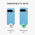 kalibri Hülle kompatibel mit Google Pixel 9 Pro XL Case - Handyhülle mit 2x Glas Schutz Folie - Cover Handyhülle
