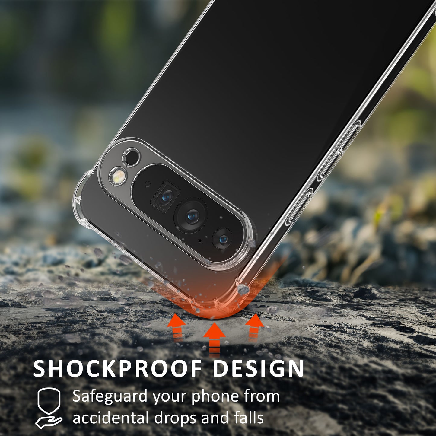 kalibri Hülle kompatibel mit Google Pixel 9 Pro XL Case - Handyhülle mit 2x Glas Schutz Folie - Cover Handyhülle