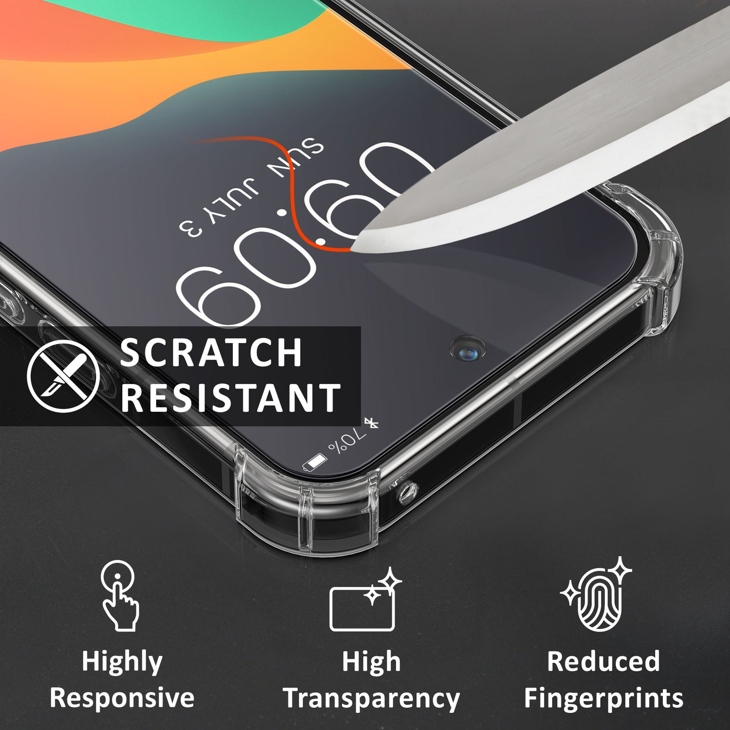 kalibri Hülle kompatibel mit Google Pixel 9 Case - Handyhülle mit 2x Glas Schutz Folie - Cover Handyhülle