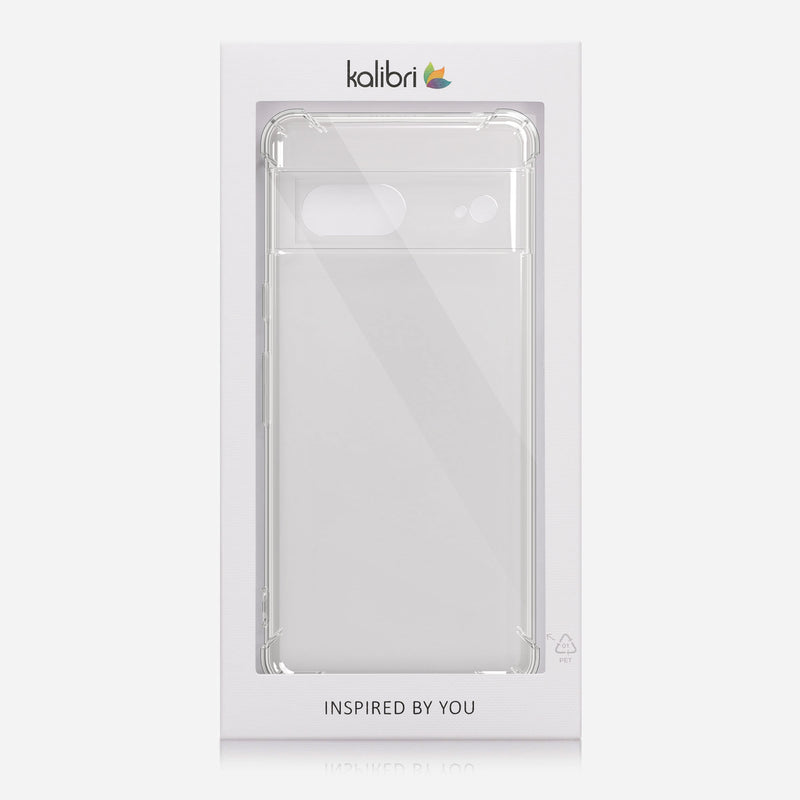 kalibri Hülle kompatibel mit Google Pixel 7 Case - Handyhülle mit Glas Schutz Folie - Cover Handyhülle