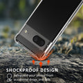 kalibri Hülle kompatibel mit Google Pixel 7 Case - Handyhülle mit Glas Schutz Folie - Cover Handyhülle