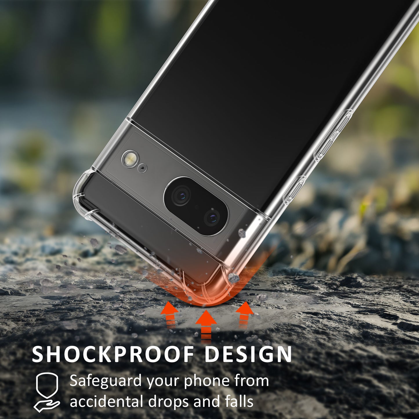 kalibri Hülle kompatibel mit Google Pixel 7 Case - Handyhülle mit Glas Schutz Folie - Cover Handyhülle