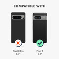 kalibri Hülle kompatibel mit Google Pixel 8 Case - Handyhülle mit 2x Glas Schutz Folie - Cover Handyhülle