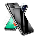 kalibri Hülle kompatibel mit Google Pixel 8a Case - Handyhülle mit 2x Glas Schutz Folie - Cover Handyhülle