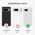 kalibri Hülle kompatibel mit Google Pixel 8a Case - Handyhülle mit 2x Glas Schutz Folie - Cover Handyhülle