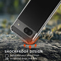 kalibri Hülle kompatibel mit Google Pixel 8a Case - Handyhülle mit 2x Glas Schutz Folie - Cover Handyhülle