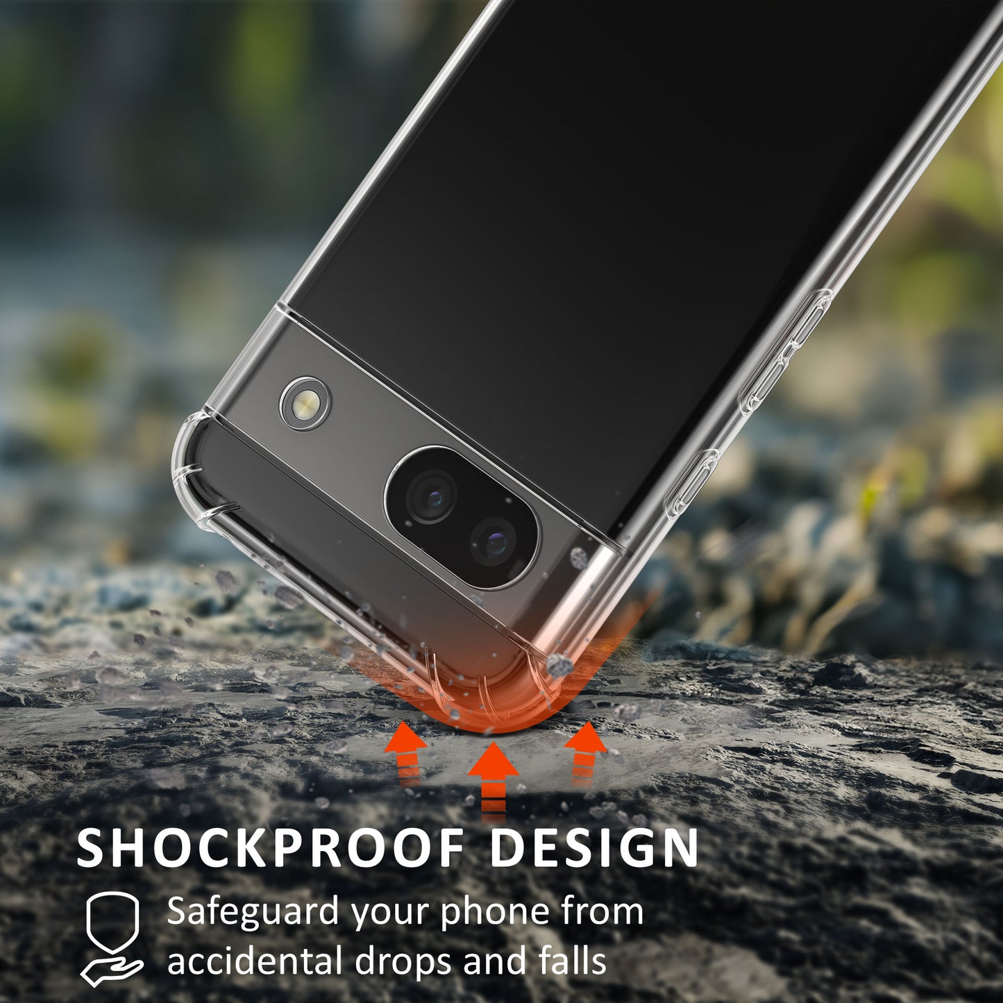 kalibri Hülle kompatibel mit Google Pixel 8a Case - Handyhülle mit 2x Glas Schutz Folie - Cover Handyhülle