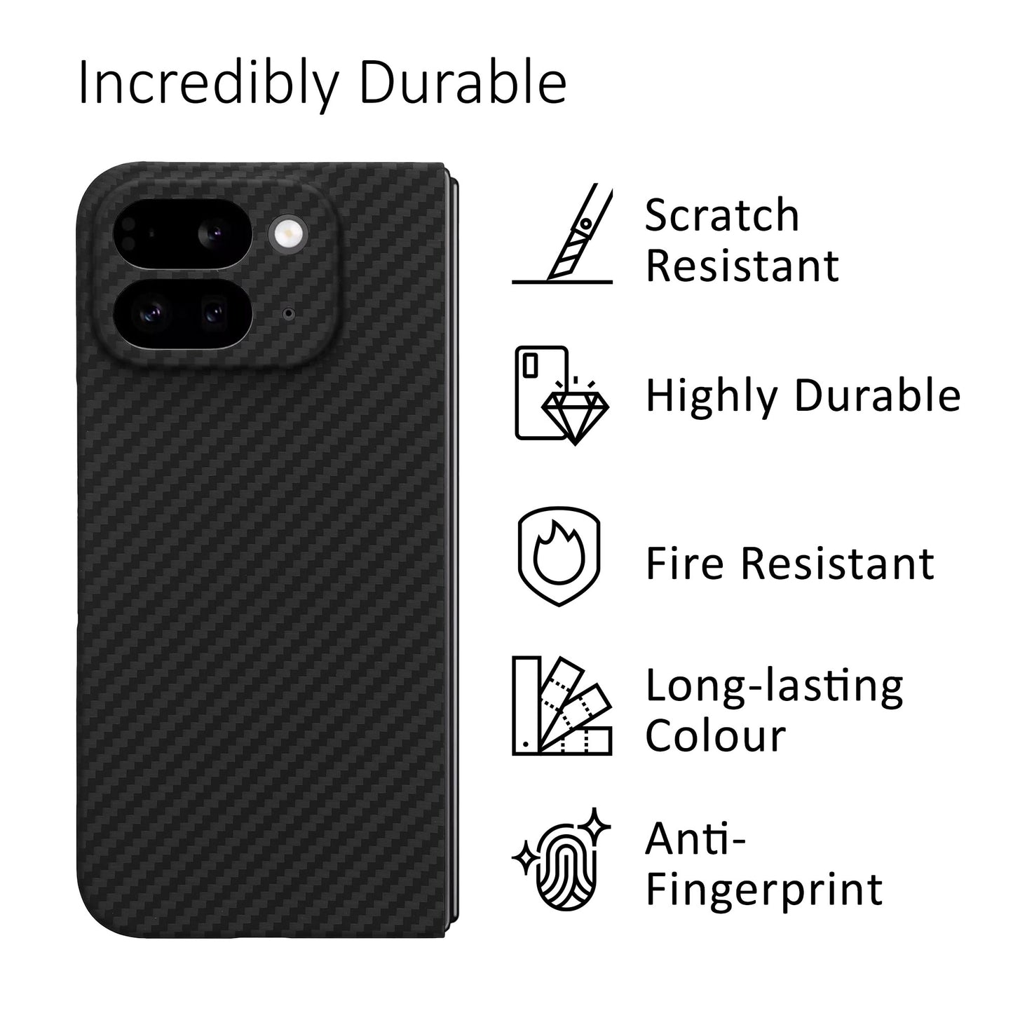 kalibri Schutzhülle kompatibel mit Google Pixel 9 Pro Fold Handy Cover Case Handyhülle