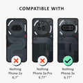 kalibri Hülle kompatibel mit Nothing Phone 3a Case - Handyhülle mit 2x Glas Schutz Folie - Cover Handyhülle