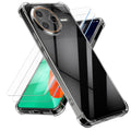 kalibri Hülle kompatibel mit Xiaomi Poco F7 Ultra Case - Handyhülle mit 2x Glas Schutz Folie - Cover Handyhülle in Transparent Transparent  