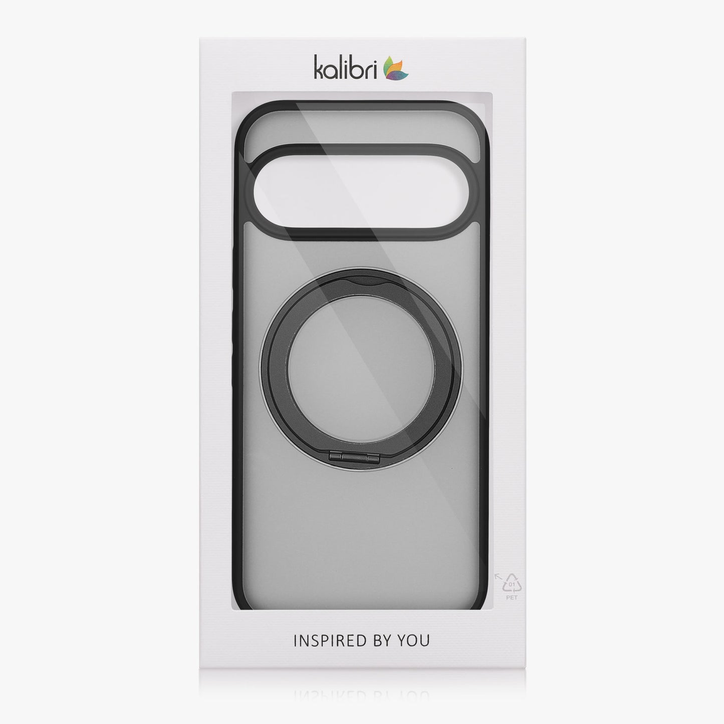 kalibri Schutzhülle mit Standringhalter kompatibel mit Google Pixel 10 / Pixel 10 Pro Hülle - Kickstand 360° Ring Hardcase kompatibel mit MagSafe