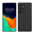 kalibri Schutzhülle kompatibel mit Samsung Galaxy S25 Ultra - Hülle Aramid - Handy Cover Case Handyhülle Schwarz matt Schwarz matt  