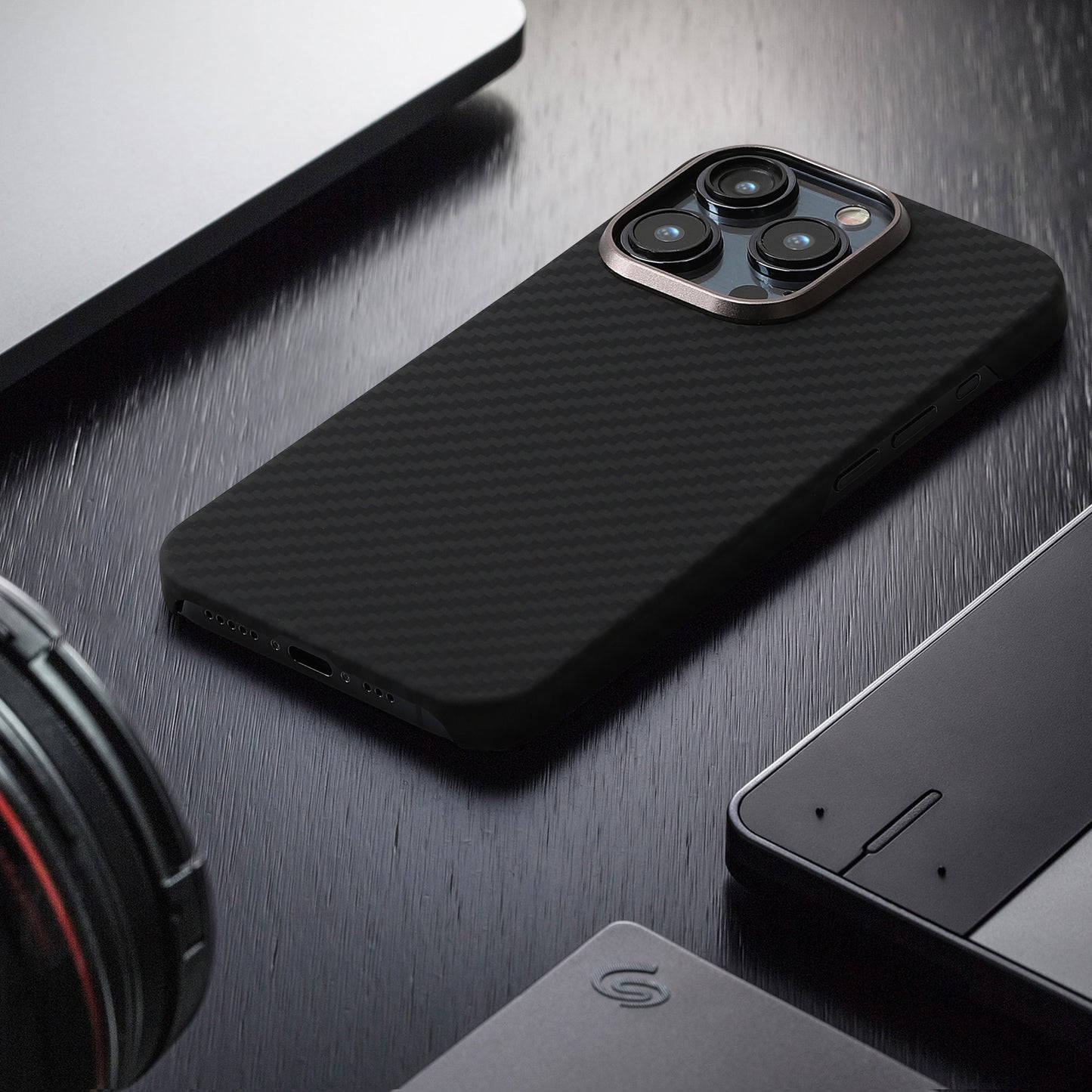 Aramid Hülle kompatibel mit Apple iPhone 15 Pro
