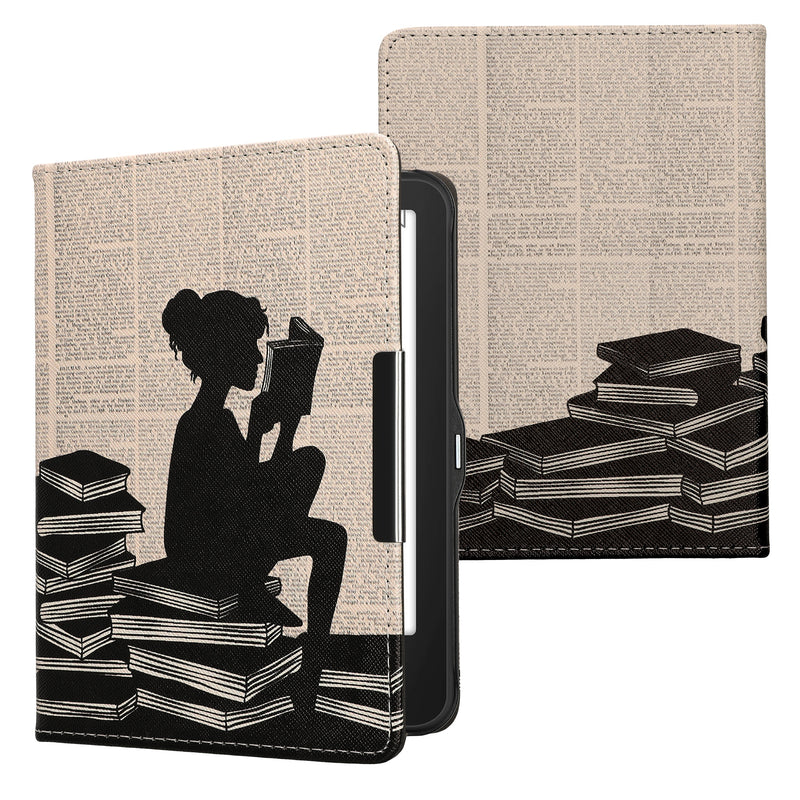 kwmobile Schutzhülle für Tolino Vision 1 / 2 / 3 / 4 HD Hülle - eReader Flip Case mit Auto Sleep Funktion