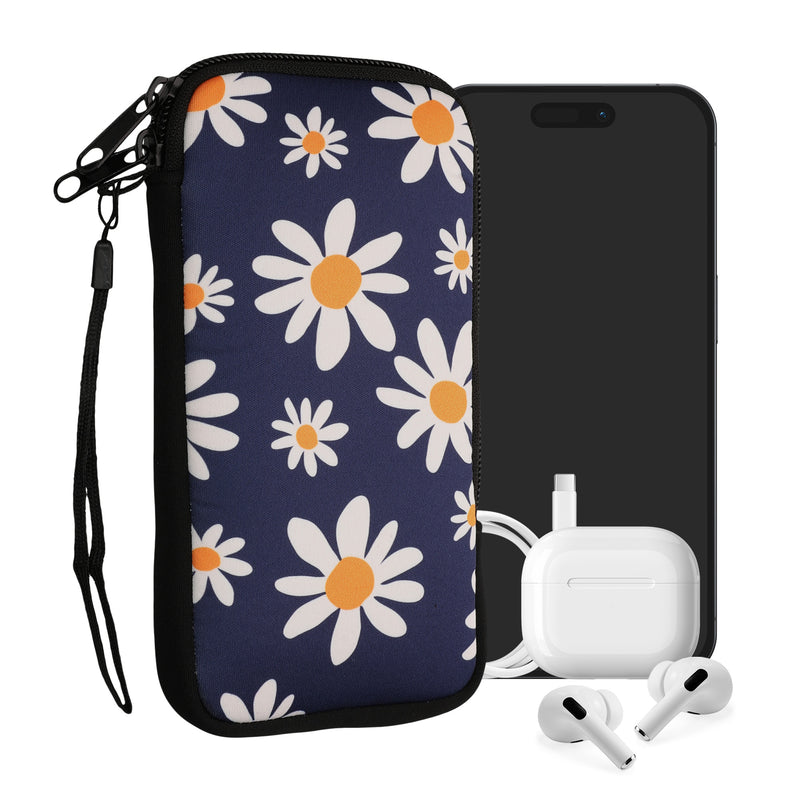 kwmobile Handytasche für Smartphones - Handy Tasche Hülle Cover Case Schutzhülle - Vögel Ast - 15,2 x 8,3 cm Innenmaße