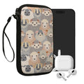 kwmobile Handytasche für Smartphones - Handy Tasche Hülle Cover Case Schutzhülle - Vögel Ast - 15,2 x 8,3 cm Innenmaße