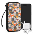 kwmobile Handytasche für Smartphones - Handy Tasche Hülle Cover Case Schutzhülle - Vögel Ast - 15,2 x 8,3 cm Innenmaße