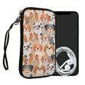 kwmobile Handytasche für Smartphones - Handy Tasche Hülle Cover Case Schutzhülle - Vögel Ast - 15,2 x 8,3 cm Innenmaße