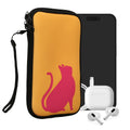 kwmobile Handytasche für Smartphones - Handy Tasche Hülle Cover Case Schutzhülle - Vögel Ast - 15,2 x 8,3 cm Innenmaße