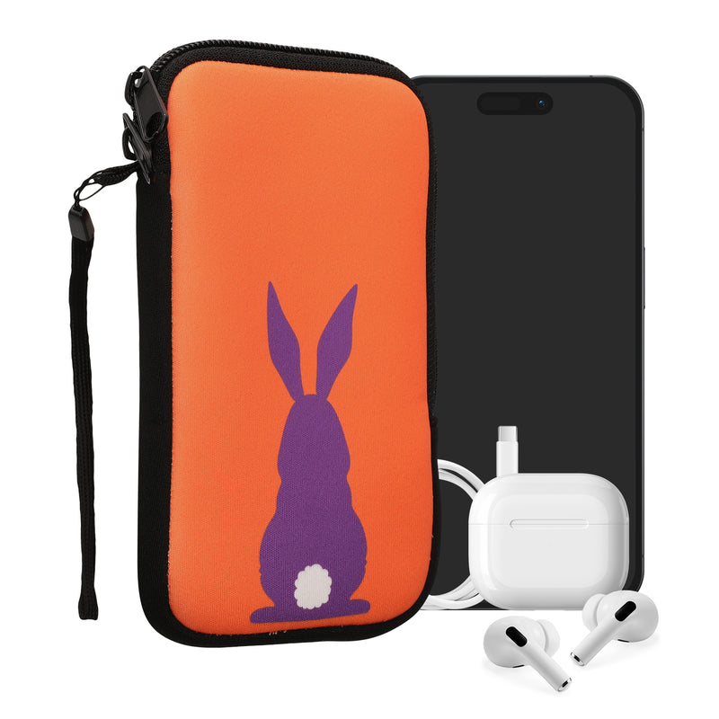 kwmobile Handytasche für Smartphones - Handy Tasche Hülle Cover Case Schutzhülle - Vögel Ast - 15,2 x 8,3 cm Innenmaße
