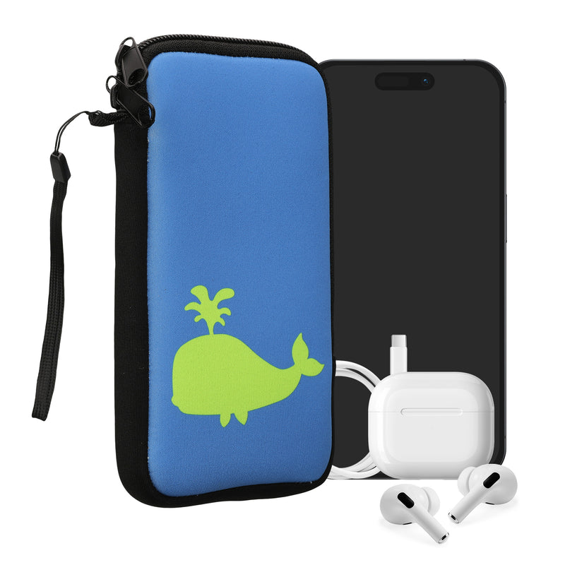 kwmobile Handytasche für Smartphones - Handy Tasche Hülle Cover Case Schutzhülle - Vögel Ast - 15,2 x 8,3 cm Innenmaße