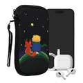 kwmobile Handytasche für Smartphones - Handy Tasche Hülle Cover Case Schutzhülle - Vögel Ast - 15,2 x 8,3 cm Innenmaße