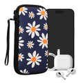 kwmobile Handytasche für Smartphones - Handy Tasche Hülle Cover Case Schutzhülle - Vögel Ast - 15,2 x 8,3 cm Innenmaße