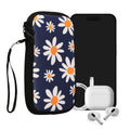 kwmobile Handytasche für Smartphones - Handy Tasche Hülle Cover Case Schutzhülle - Vögel Ast - 15,2 x 8,3 cm Innenmaße