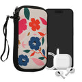 kwmobile Handytasche für Smartphones - Handy Tasche Hülle Cover Case Schutzhülle - Vögel Ast - 15,2 x 8,3 cm Innenmaße
