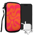 kwmobile Handytasche für Smartphones - Handy Tasche Hülle Cover Case Schutzhülle - Vögel Ast - 15,2 x 8,3 cm Innenmaße