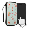 kwmobile Handytasche für Smartphones - Handy Tasche Hülle Cover Case Schutzhülle - Vögel Ast - 15,2 x 8,3 cm Innenmaße