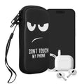 kwmobile Handytasche für Smartphones - Handy Tasche Hülle Cover Case Schutzhülle - Vögel Ast - 15,2 x 8,3 cm Innenmaße