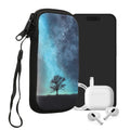 kwmobile Handytasche für Smartphones - Handy Tasche Hülle Cover Case Schutzhülle - Vögel Ast - 15,2 x 8,3 cm Innenmaße