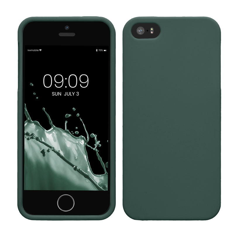 kwmobile Handyhülle für Apple iPhone SE (1.Gen 2016) / iPhone 5 / iPhone 5S Hülle - Kabelloses Laden - Schutzhülle Cover