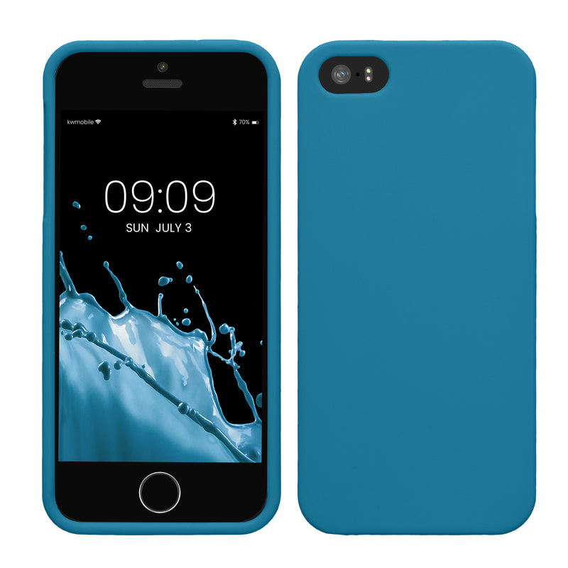 kwmobile Handyhülle für Apple iPhone SE (1.Gen 2016) / iPhone 5 / iPhone 5S Hülle - Kabelloses Laden - Schutzhülle Cover