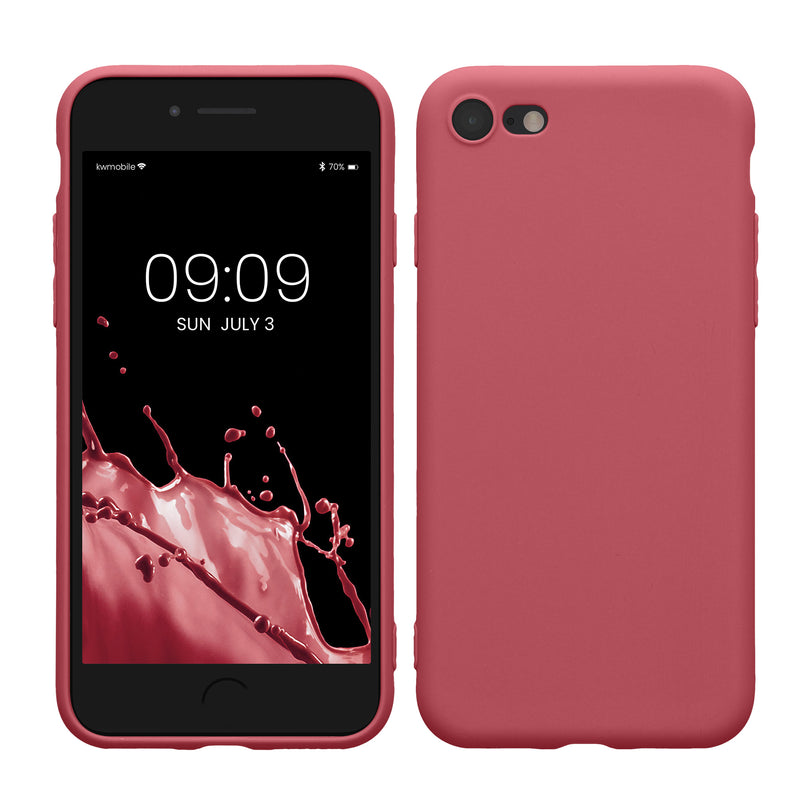 kwmobile Handyhülle für Apple iPhone SE (2022) / SE (2020) / 8 / 7 Hülle - weiches Handy Silikon Case - Schutzhülle Cover