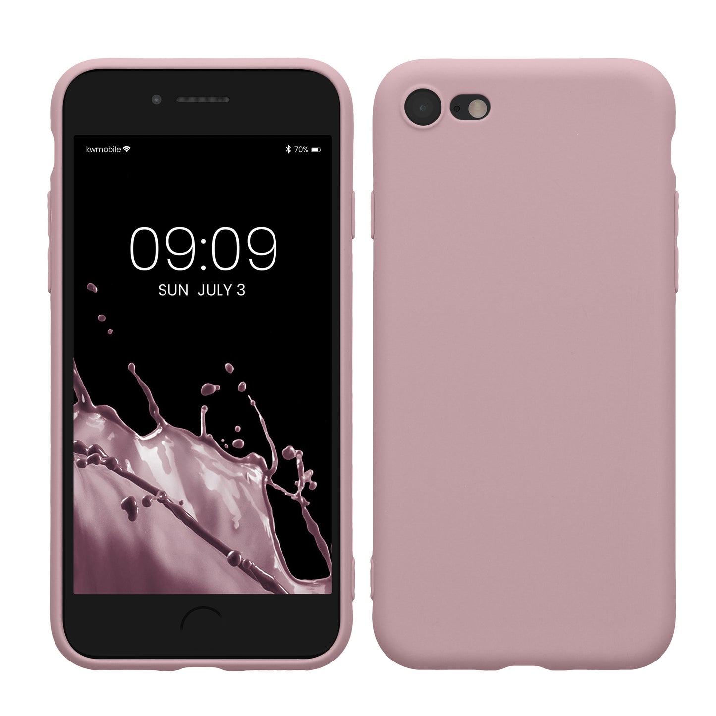kwmobile Handyhülle für Apple iPhone SE (2022) / SE (2020) / 8 / 7 Hülle - weiches Handy Silikon Case - Schutzhülle Cover