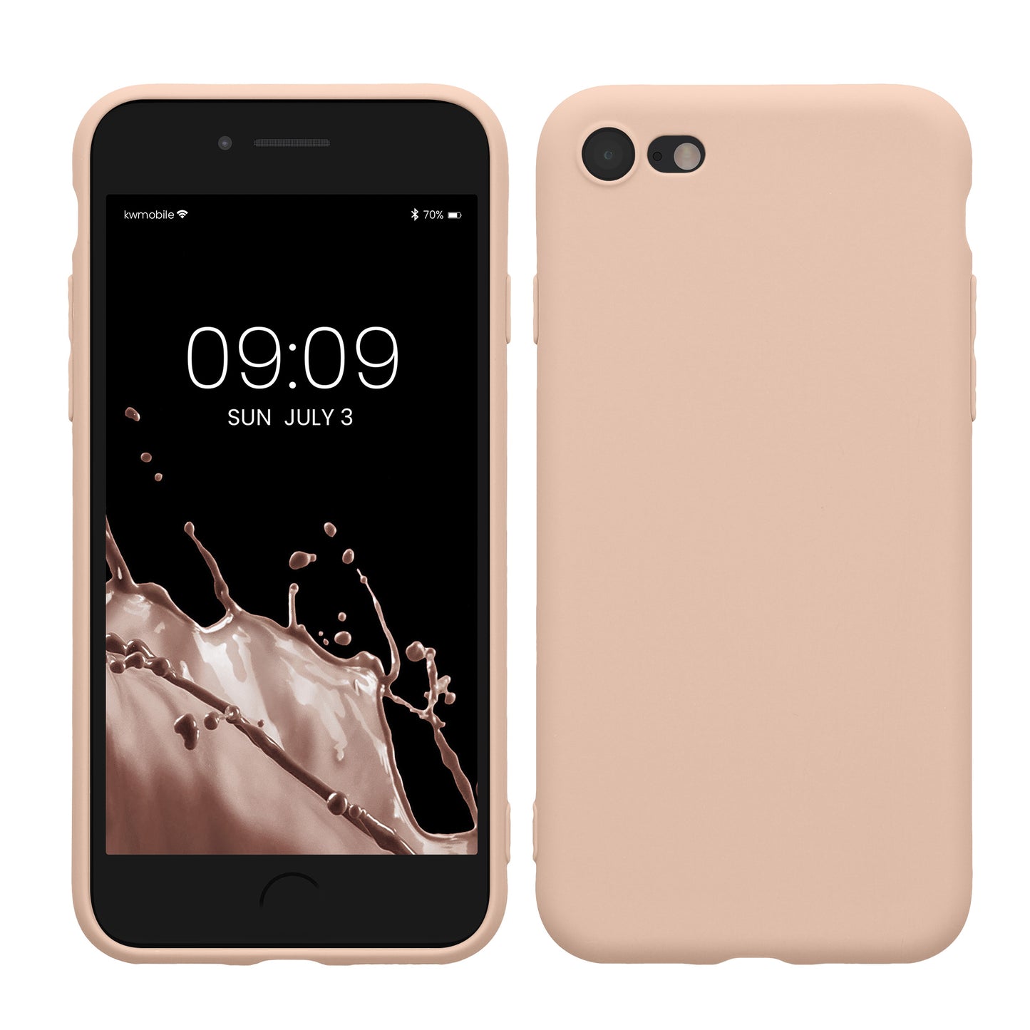 kwmobile Handyhülle für Apple iPhone SE (2022) / SE (2020) / 8 / 7 Hülle - weiches Handy Silikon Case - Schutzhülle Cover